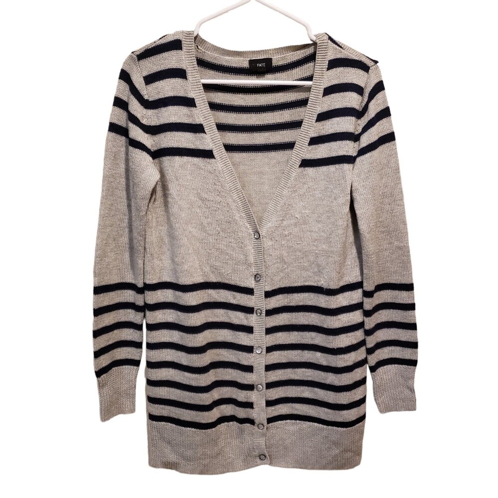 Anthropologie | Fate Black & Gray Sweater Size Small Wool Blend